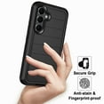 thumbnail image 6 of I-HONVA for Samsung Galaxy S25 FE Case,Shockproof Heavy Duty Rugged Phone Case Military-Grade Protection Phone Cover for Galaxy S25 FE Case,Stripe Black, 6 of 7