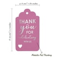 thumbnail image 5 of Inkdotpot Pack Of 50 Thank You For Celebrating With Us Bridal Shower-Baby Shower-Retirement-Wedding-Birthday Favor Paper Tags Craft Real Silver Foil Hang Tags, 5 of 6