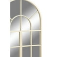 thumbnail image 4 of DecMode 24" x 48" White Window Pane Inspired Wall Mirror with Arched Top, 4 of 11