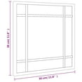 thumbnail image 5 of vidaXL Wall Mirror Black 30x30 cm Square Iron, 5 of 5