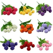 Leke 1 Bunch 9 Heads Silk Hydrangea Artificial Flower White Red Pink Wedding Flowers Bouquet Fake Flowers Party DIY Decoration