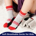 thumbnail image 4 of 12 Pairs Boys Crew Socks Novelty Plaid Kids Elastic Mid Cut Toddler Socks for Boy Girls(2-14T), 4 of 7
