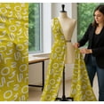 thumbnail image 5 of Soimoi Cotton Voile Fabric Alphabets,Waves & Fish Artistic Print Sewing Fabric Yard 42 Inch Wide, 5 of 7