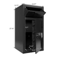 thumbnail image 2 of 690 Inner Cabinet Digital Depository Safe in Carbon Steel with Electronic Code Lock for Home and Office Security, 2 of 8
