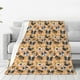 thumbnail image 1 of Balery Cute Dogs Head Manta de Felpa Suave y Acogedora – Cobija de Franela Aterciopelada para Cama, Lavable y Cálida para Sofá, Mascotas, Transpirable-80"x60", 1 of 7