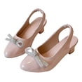 thumbnail image 5 of Splozh Mary Janes Shoes Girls' Low Heels Big Kids' Closed Toe Dress Shoes Party Birthday Performance Pink,US 12, 5 of 6