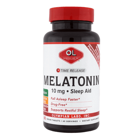 Douglas Labs 180 Tablets - Olympian Labs Melatonin Time Release Tablets, 10 Mg, 60 Ct