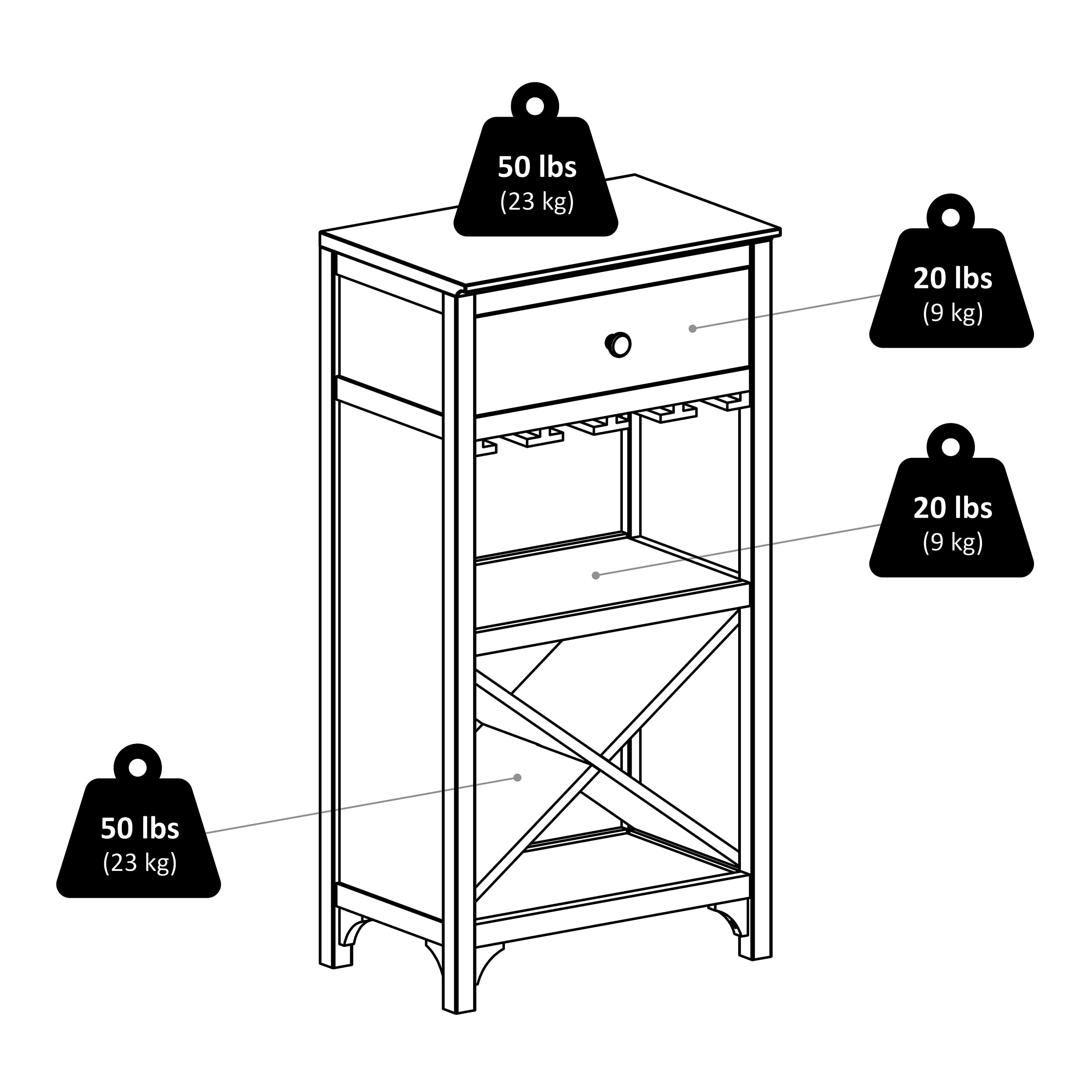 Winsome wood ancona modular wine cabinet sale