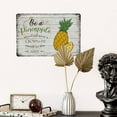 thumbnail image 5 of Rustic Aluminum Sign Be A Pineapple Vintage Bar Sign Tin Metal Sign Retro Home Kitchen Room Wall Door Hanger Decor Sign 8x12 Inch, 5 of 7