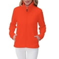 thumbnail image 3 of Yievot Womens Fleece Jacket Regular Fit Casual Versatile jackets Winter Full Zip Long Sleeve Tops for Women, 3 of 8