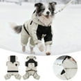 thumbnail image 2 of Small Winter Coat With Hood 4 Legs Covered Winter Snowsuit For Adjustable Warm Jacket For Small Pet Clothes for Cats Pet Clothes for Small Dogs Girls Dress Pet Clothes Rack Hanger Pet Clothes for, 2 of 6