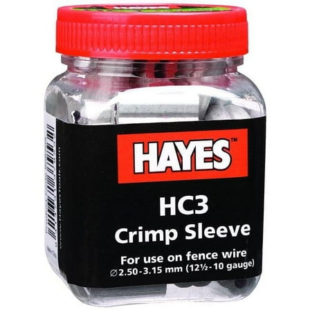 Hayes 808209 10 - 12 Gauge HC3 Crimp, Silver, Pack of 50