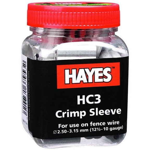 Hayes 808209 10 - 12 Gauge HC3 Crimp, Silver, Pack of 50