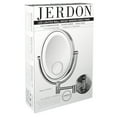thumbnail image 4 of Jerdon 8 inch by 10 inch Oval Wall-Mounted Lighted Makeup Mirror with 10X-1X and 15X Spot Magnification, Nickel Finish, Direct Wire -Model HL9515NLD, 4 of 12
