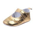 thumbnail image 6 of FAOWME Baby Fashion Sneaker Girls Stitchwork Non- Single Shoes Sneaker Gold 13, 6 of 6