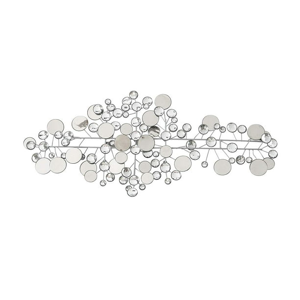 Modernist Floating Circles, Abstract Metal Wall Art, Artisan Crafted