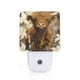 thumbnail image 1 of Balery Cow With Butterflies Lilies Luz Nocturna LED con Sensor Automático, Enchufe con Sensor Crepuscular, Luz Suave de 0.5W para Dormitorio, Pasillo, Baño-EU, 1 of 7