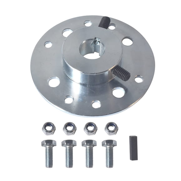 Steel Sprocket Hub for Go Kart 3/4" Bore & 3/16" Keyway for Mini Bike 212cc 196cc 6.5hp Dune Buggies Drift Trike Heavy Duty Go Kart Cart with Hardware Kit