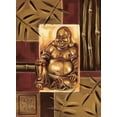 thumbnail image 2 of Fields, Wendy 25x32 White Modern Wood Framed Museum Art Print Titled - Buddha Laughing, 2 of 4