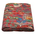 thumbnail image 1 of Indian Handmade Cotton Kantha Quilt Vinatge Blanket Quilt Frida Kahlo Print Kantha Bedding Throw Bohemian Bed Cover Kantha Gudari, 1 of 4