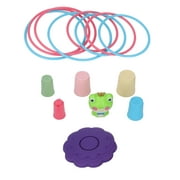 Ring Toss Game Set, Ring Toss Toy Attract Attention Lightweight Improve Hand Eye Coordination Easy To Disassemble  For Party 3614