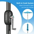 thumbnail image 5 of Abble 7.5ft Patio Umbrella with Crank Handle Outdoor Market Umbrella with 6 Sturdy Umbrella Ribs Waterproof for Garden Deck Backyard Pool, Aqua, 5 of 7