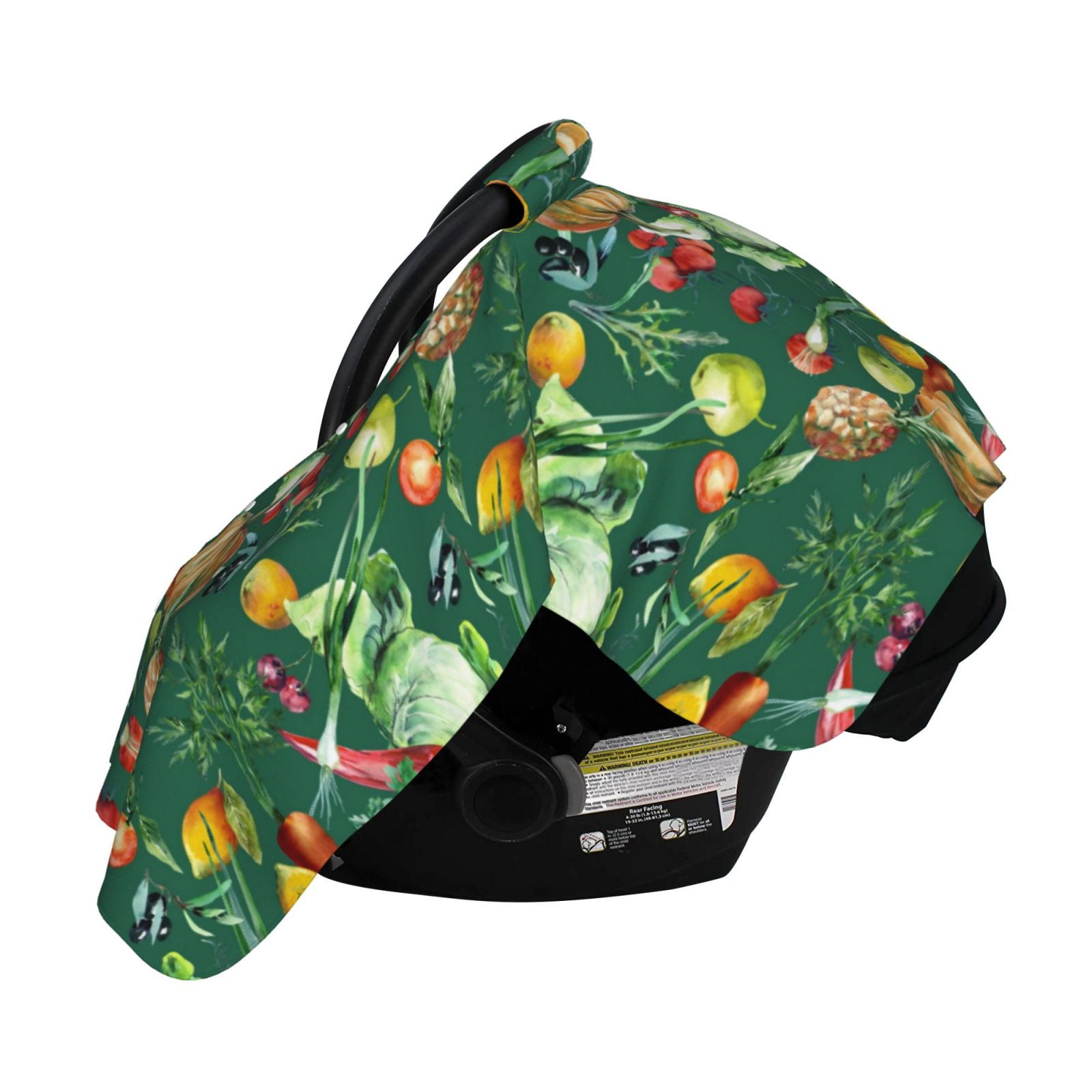 Naloa Vegan Baby Car Seat Cover, Breathable Baby Carrier Cover, Multiuse Baby Carrier Cover & Nursing Breastfeeding Cover