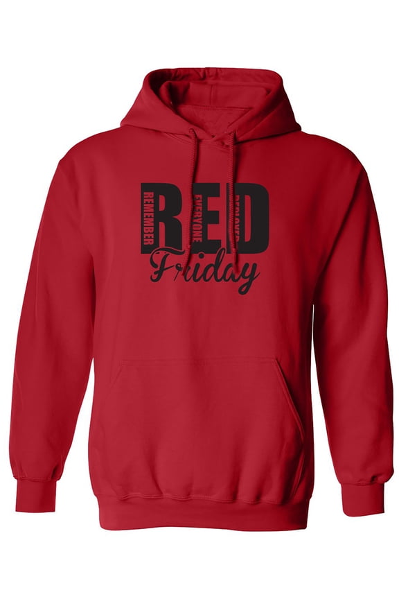 RED FRIDAY Remember Everyone Deployed Adult Hooded Sweatshirt
