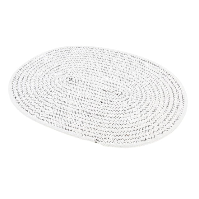 Mantel individual redondo de 30 × 40 cm de algodón trenzado Soledad