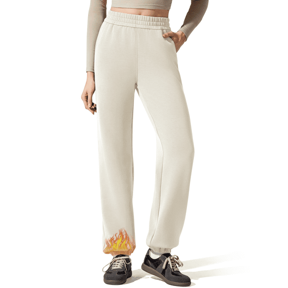 G4Free Smoofit Fleece Lined Joggers Sweatpants Women High Waist Casual Lounge with Pockets Warm Pants Workout Winter Travel