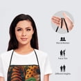 thumbnail image 6 of Wukai Welcom Fall Print Aprons Adjustable Bib Aprons Cooking Kitchen Chef Apron for Women and Men, 6 of 7