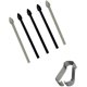 thumbnail image 1 of Ubrokeifixit Tab S6 Lite Touch Stylus S Pen Puntas de repuesto/puntas para Samsung Galaxy Tab S6 Lite 10.4"" SM-P610 SM-P615 2020"" con pinza de extracción (P610-Tips/Negro), 1 of 3
