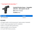 thumbnail image 2 of Camshaft Position Sensor - Compatible with 2013 - 2015 Audi S7 4.0L V8 2014, 2 of 2