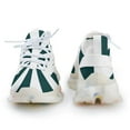 thumbnail image 4 of Aesthetic Grey Green And White Sunburst Walking Shoes for Men Woman Lightweight Tennis Fashion Elastic Sports Shoes Cushion Basketball Shoes, 4 of 7