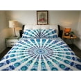 thumbnail image 5 of Bohemian Mandala Reversible Duvet Cover Queen Size Bohemian Hippie 100% Cotton Bedding Cover Mandala Blanket Boho With Pillow Covers, 5 of 5