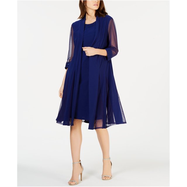 R&M Richards Vestido recto de 2 piezas para mujer, P?rpura, 12P R&M Richards Cambio