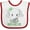 White and Red, variant on Inktastic Mimi Loves Me Cute Elephant Boys or Girls Baby Bib
