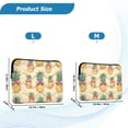 thumbnail image 4 of FORMRS 13-13.3 inch Laptop Sleeve Case Soft Carrying Quilted Computer Bag Cover, Sunshine Pineapples, 4 of 7