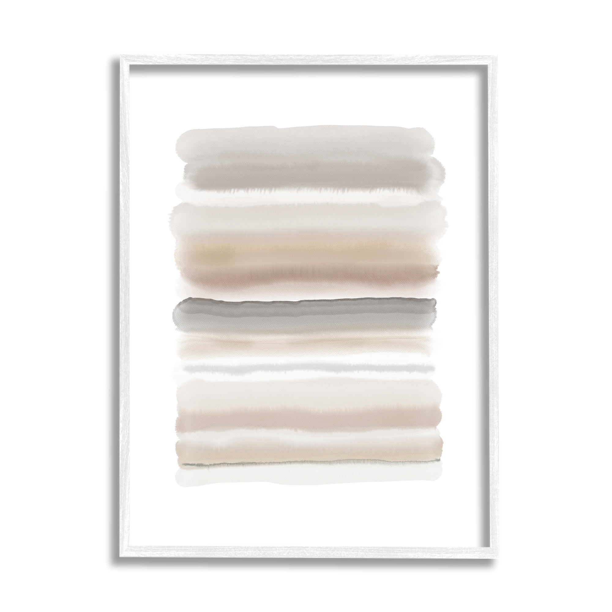 Stupell Industries Simple Abstract Boho Tan and Brown Opaque Watercolor, 16 x 20, Design by Urban Epiphany