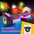 thumbnail image 3 of HOVERSTAR Hoverboard, LBW16 Chrome Color All Terrain Wide Tire, Electric Skateboard Tire with LED Light and Wireless Bluetooth Music Speaker HOVERSTAR LBW16, 3 of 7