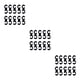 thumbnail image 3 of Wosthever 10 piezas Clips de Cable de freno abrazaderas de línea extraíbles soporte de guía de manguera Universal hebillas piezas de Type4 NO4, 3 of 6