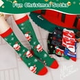 thumbnail image 7 of Mens Funny Socks Christmas Socks for Men Women Colorful Fun Novelty Crew Patterned Socks 6 Pairs US 7-13, 7 of 7