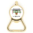 thumbnail image 1 of South Korea Landmarks Buk Beer Bottle Cap Opener Stainless Steel Key Chain, 1 of 3