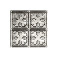 thumbnail image 2 of Fasade Easy Installation Traditional 10 Crosshatch Silver Glue Up Ceiling Tile/ Ceiling Panel (12" X 12" Sample), 2 of 3