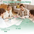 thumbnail image 5 of Mahjong Mat 31.5" x 31.5" Butterflies Sunset Vibrant Illustrative Style Non-Slip Noise Reduction American Mahjong Tiles Table Cover for Dominoes Poker Card Board Games Gift, 5 of 8