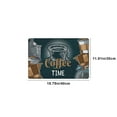 thumbnail image 3 of Blukids Coffee Bar Mats Coffee Maker Mat for Countertops Coffee Station Decor Mat 15.7 x 11.8 Reversible - Coffee House,5 Styles(D), 3 of 7