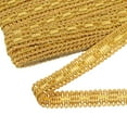 thumbnail image 3 of 13 Yards Gimp Braid Trim, 3/4 inch Wide Curtain Fabric Trim，Upholstery Trim for Sewing DIY Crafts Gold, 3 of 6