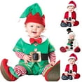 thumbnail image 3 of Baby Girls Christmas Snowman Winter Plush Cute Hoodied Romper with Scarf Hooded for Toddler Girls 4-5 Years, 3 of 3
