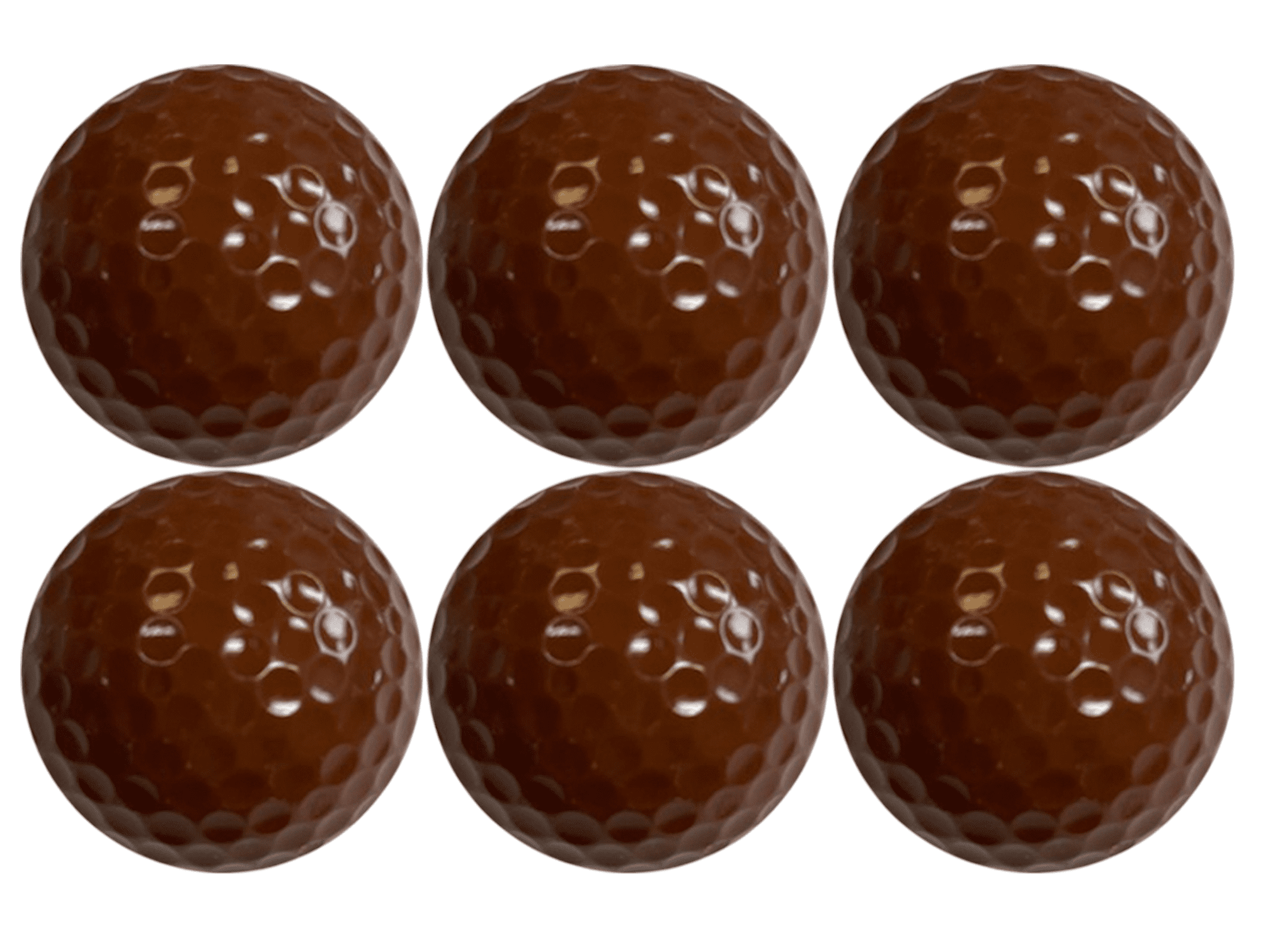 Brown Golf Balls – 12 Pack – Unique Color Golf Balls by GBM Golf
