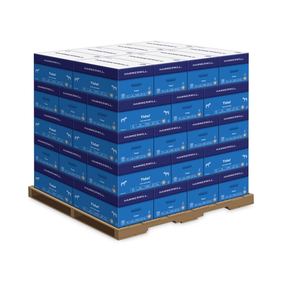 Hammermill Paper, Tidal Printer Paper, 8.5 x 11 Paper, Letter Size, 20lb, 92 Bright - 1 Pallet / 40 Cartons (162008P)